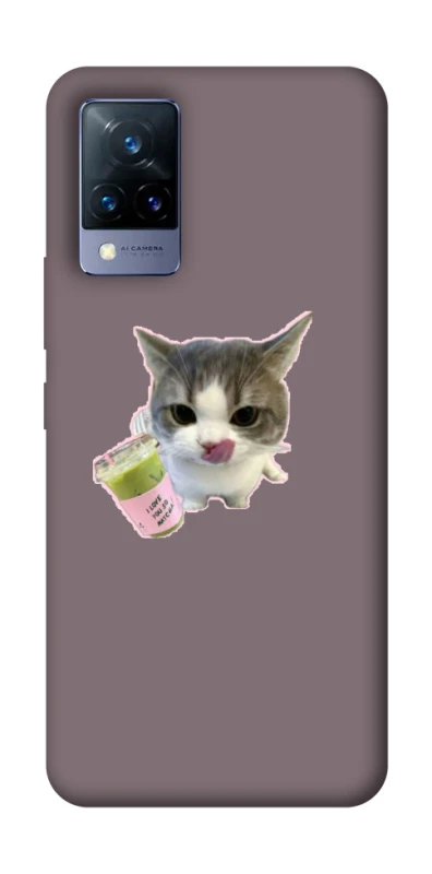 Чохол на Vivo V21 cat matcha фото 1 з 1
