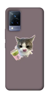 Чохол на Vivo V21 cat matcha фото 1 з 1