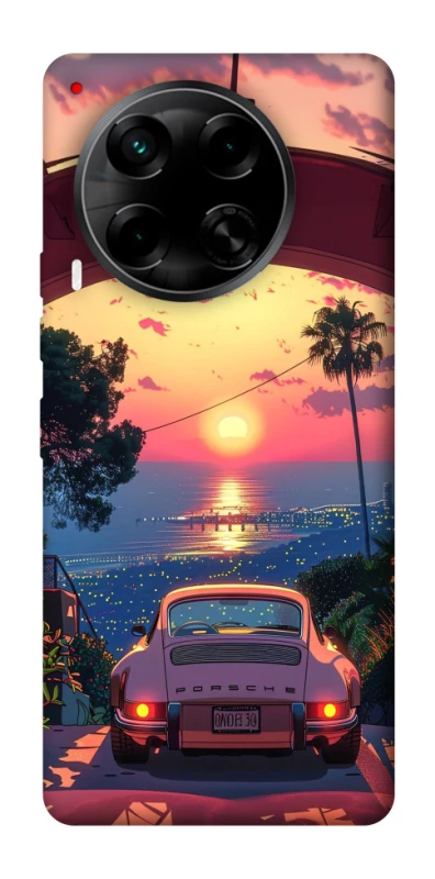 Чехол на TECNO Camon 30 (CL6) Porsche at sunset фото 1 из 1