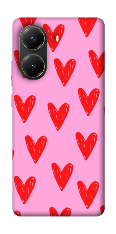 Чохол на Xiaomi Poco X6 Pro Red hearts 2 фото 1 з 1