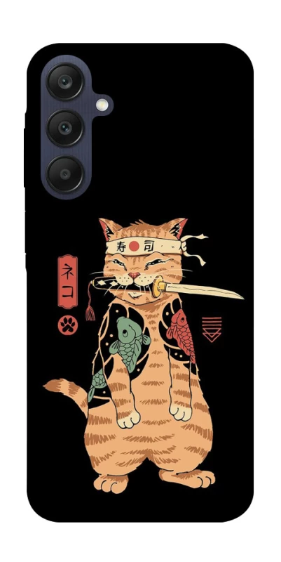 Чохол на Samsung Galaxy A25 5G Кіт-самурай фото 1 з 1