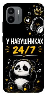 Чехол на Xiaomi Redmi A1 / A2 У навушниках 24/7 фото 1 из 1