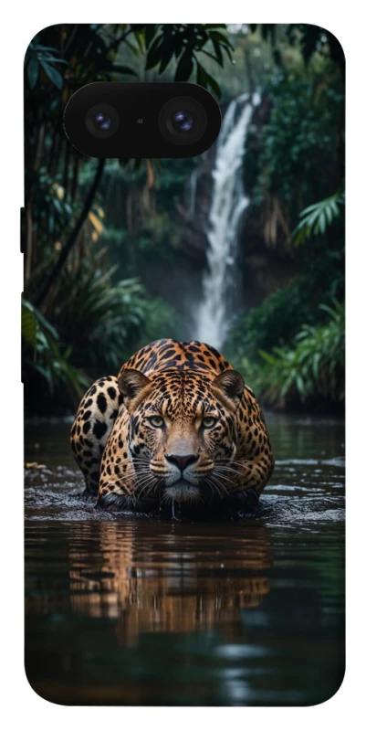 Чехол на Google Pixel 8 Leopard in water фото 1 из 1
