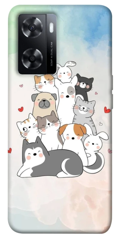 Чохол на Oppo A57s Funny Pets ver.2 фото 1 з 1