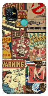 Чохол на TECNO POP 5 Retro collage ver.2 фото 1 з 1
