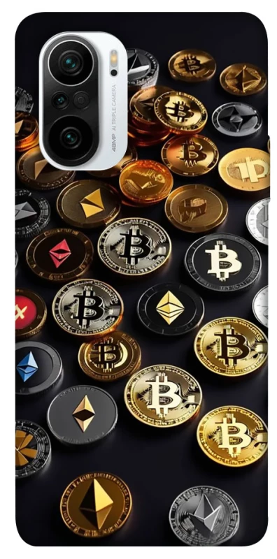 Чохол на Xiaomi Redmi K40 / K40 Pro / K40 Pro+ / Poco F3 Many coins фото 1 з 1