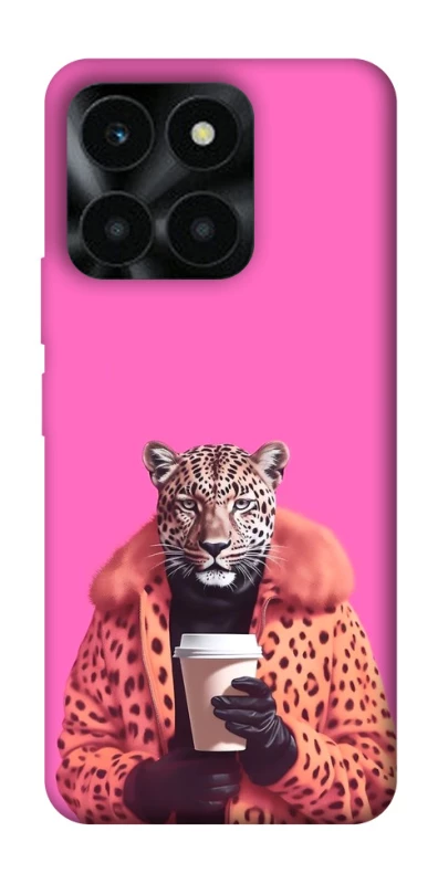 Чохол на Huawei Honor X6a Леопард з кавою фото 1 з 1