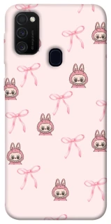 Чохол на Samsung Galaxy M21 Pink bows and Labubus фото 1 з 1
