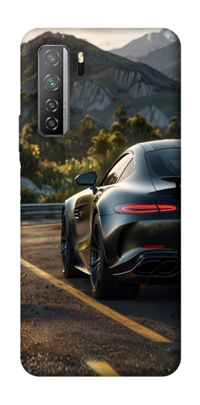 Чехол на Huawei Nova 7 SE Car in the mountains фото 1 из 1