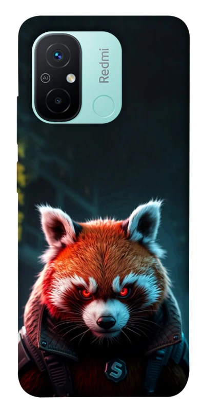 Чохол на Xiaomi Redmi 12C / Poco C55 Cyber Red Panda фото 1 з 1