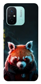 Чехол на Xiaomi Redmi 12C / Poco C55 Cyber Red Panda фото 1 из 1