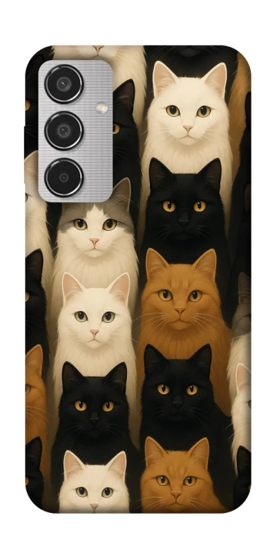 Чохол на Samsung Galaxy M35 Colorful Cat Collage фото 1 Чохол на Samsung Galaxy M35 Colorful Cat Collage фото 1 з 1