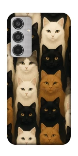 Чехол на Samsung Galaxy M35 Colorful Cat Collage фото 1 Чехол на Samsung Galaxy M35 Colorful Cat Collage фото 1 из 1