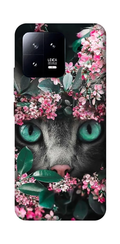 Чохол на Xiaomi 13 Кіт в квітах фото 1 з 1