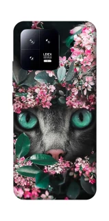 Чохол на Xiaomi 13 Кіт в квітах фото 1 з 1