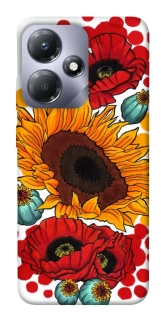 Чохол на Infinix Hot 30i Соняшники та маки фото 1 з 1