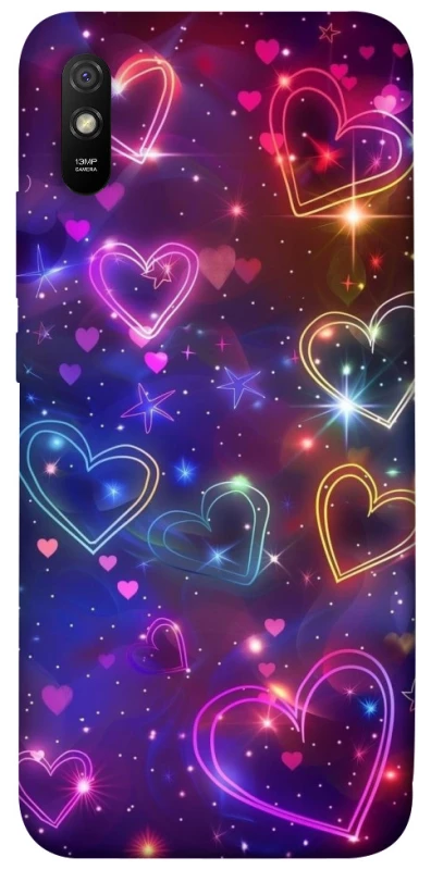 Чехол на Xiaomi Redmi 9A Drawn hearts фото 1 из 1