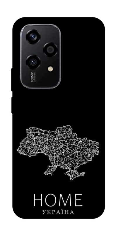 Чохол на Honor 200 Lite Ukraine black map фото 1 з 1