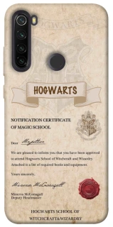 Чехол на Xiaomi Redmi Note 8T The Hogwarts acceptance letter фото 1 из 1