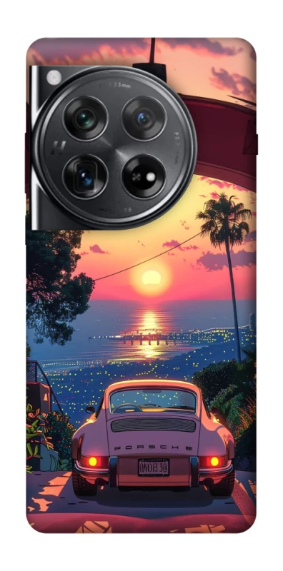 Чехол на OnePlus 12 Porsche at sunset фото 1 из 1