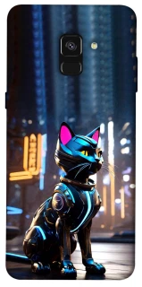 Чохол на Samsung A530 Galaxy A8 (2018) Cyber cat фото 1 з 1