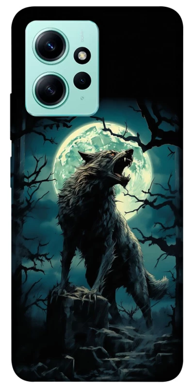 Чохол на Xiaomi Redmi Note 12 4G Вовк під місяцем фото 1 з 1