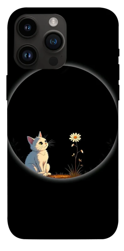 Чохол на Apple iPhone 14 Pro Max (6.7") Cat and flower фото 1 з 1