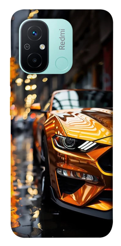 Чохол на Xiaomi Redmi 12C / Poco C55 Golden sports car фото 1 з 1