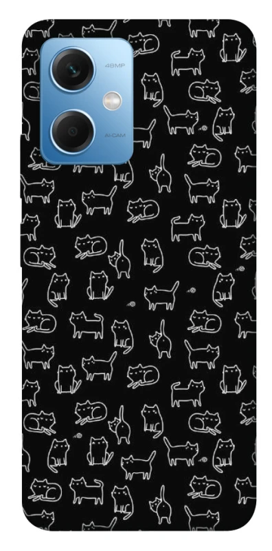 Чохол на Xiaomi Poco X5 5G Black Cats фото 1 Чохол на Xiaomi Poco X5 5G Black Cats фото 1 з 1