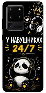Чехол на Samsung Galaxy S20 Ultra У навушниках 24/7 фото 1 из 1