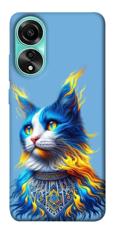 Чохол на Oppo A78 4G Кіт патріот фото 1 з 1