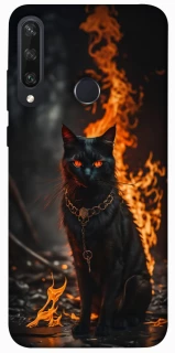 Чехол на Huawei Y6p Огненный кот фото 1 из 1