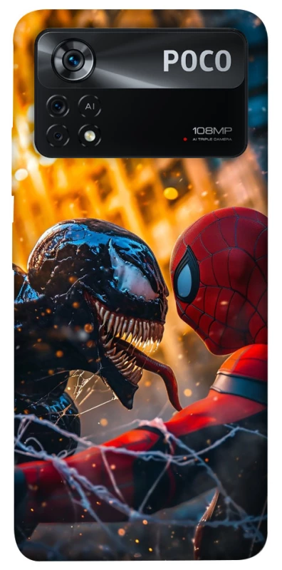 Чохол на Xiaomi Poco X4 Pro 5G Venom vs Spiderman фото 1 з 1