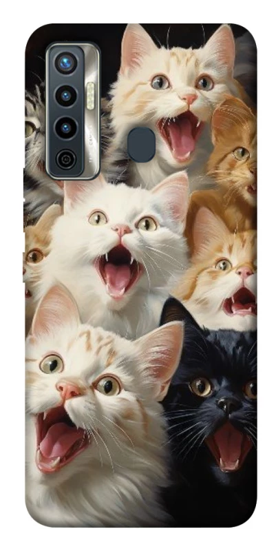 Чехол на TECNO Camon 17 Коты фото 1 из 1