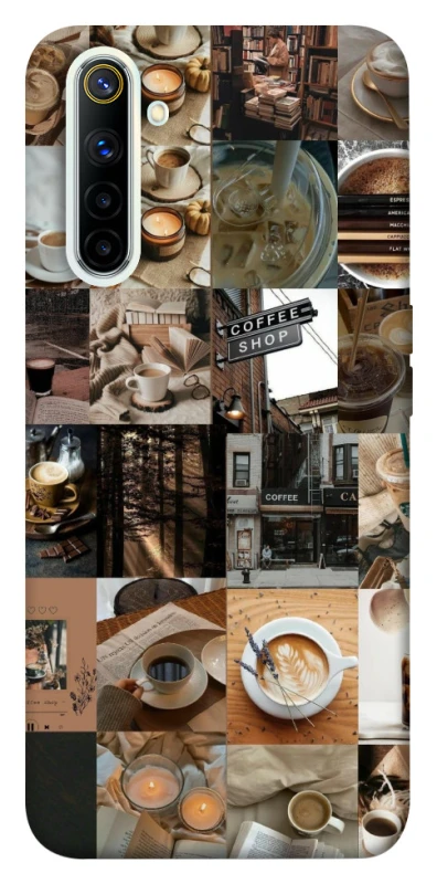 Чохол на Realme 6 Coffee collage ver.3 фото 1 з 1