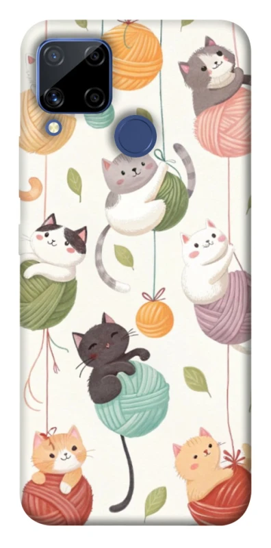 Чохол на Realme C15 Funny Kittens фото 1 з 1