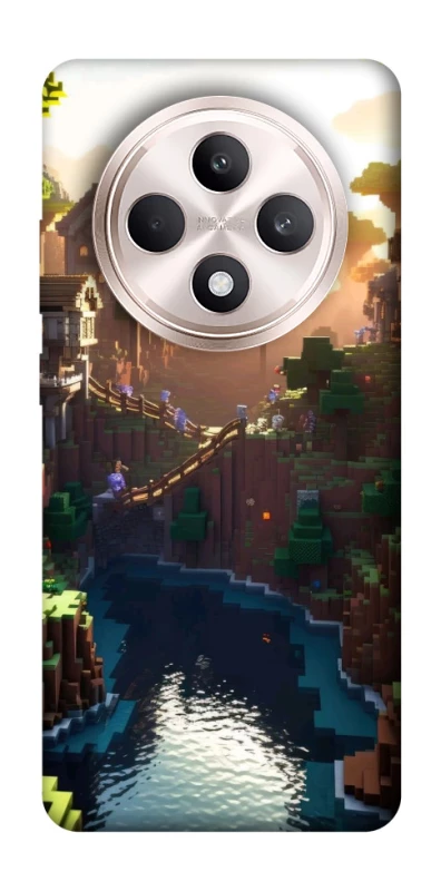 Чехол на Oppo Reno 12 F 4G/5G Minecraft sunset фото 1 из 1