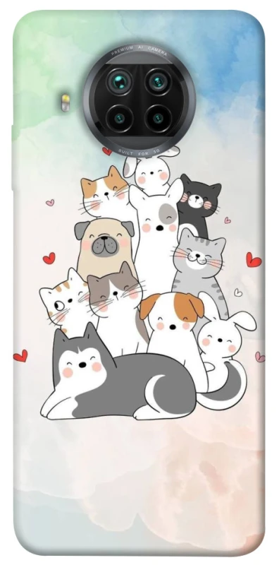 Чохол на Xiaomi Mi 10T Lite / Redmi Note 9 Pro 5G Funny Pets ver.2 фото 1 з 1