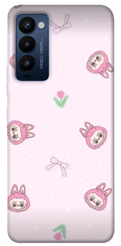 Чехол на TECNO Camon 18 Labubu Flower фото 1 из 1