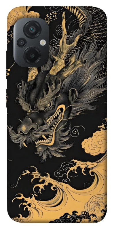 Чохол на Xiaomi Poco M5 gold dragon фото 1 з 1