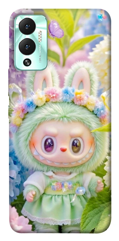 Чохол на Infinix Hot 12 Play Labubu & Flowers ver.2 фото 1 з 1