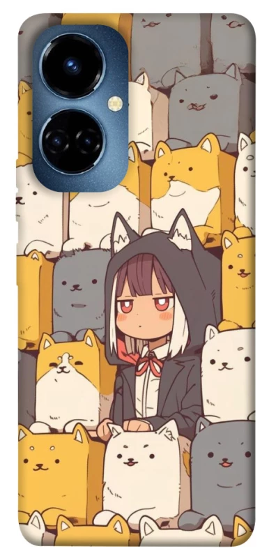 Чехол на TECNO Camon 19 Pro Like a cat фото 1 из 1