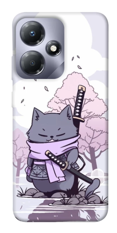 Чехол на Infinix Hot 30i Samurai cat фото 1 из 1