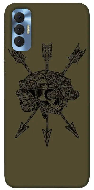 Чохол на TECNO Spark 8P Mil skull фото 1 з 1