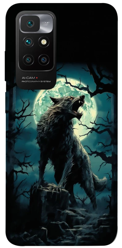 Чехол на Xiaomi Redmi 10 Волк под луной фото 1 из 1