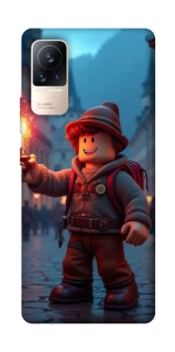 Чехол на Xiaomi Civi 6 Roblox Fire Logo Blue Flames фото 1 из 1