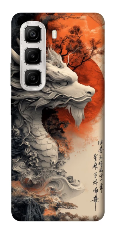 Чохол на Infinix Hot 50 4G white dragon фото 1 з 1