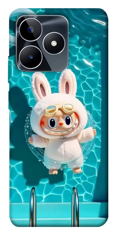 Чохол на Realme C53 Labubu in the pool ver.2 фото 1 з 1