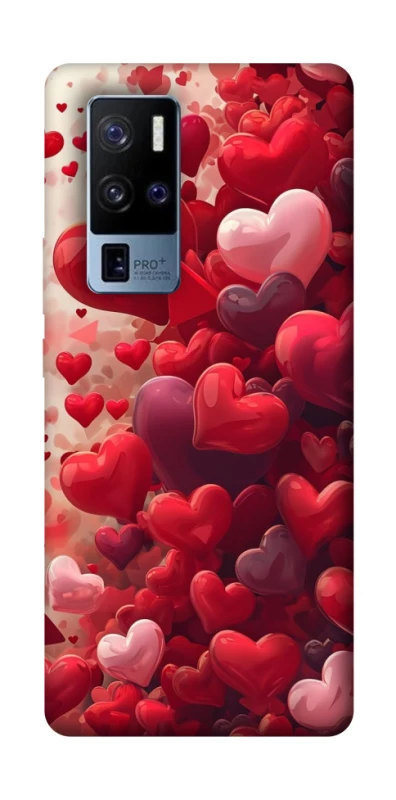 Чохол на Vivo X50 Pro+ Many hearts фото 1 з 1