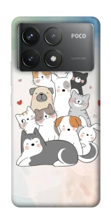 Чехол на Xiaomi Poco F6 Pro Funny Pets ver.2 фото 1 из 1